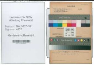 Entnazifizierung Bernhard Gerdemann , geb. 03.06.1886 (Kaufmann)