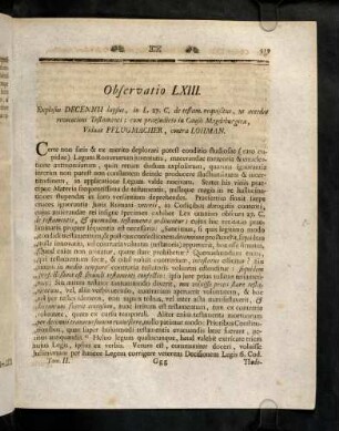 419-428, Observatio LXIII - LXIV