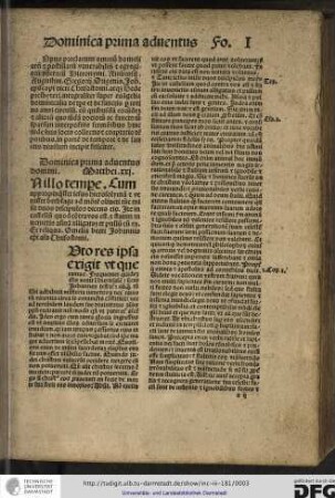 Dominica prima adventus domini. Matthei xxi In illo tempore Cum appropinquasset...
