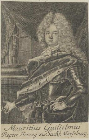 Bildnis von Mauritius Guilielmus, Herzog zu Sachsen-Merseburg