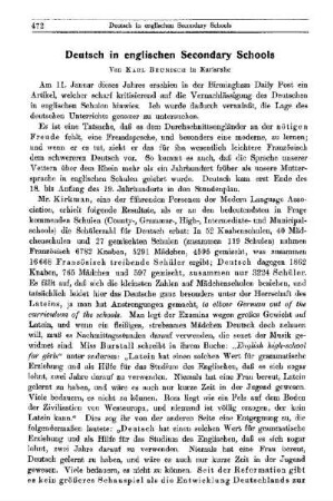 Deutsch in englischen Secondary Schools