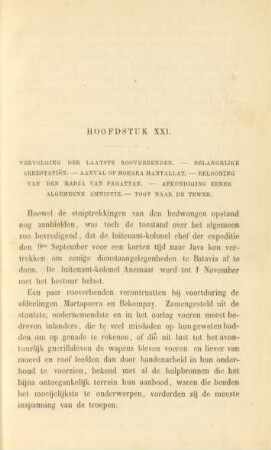 Hoofdstuk XXI. Vervolging der laatste rooverbenden ...