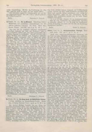 253 [Rezension] Jellinek, Ad., Bet ha-Midrasch. Sammlung kleiner Midraschim und vermischter Abhandlungen aus der älteren jüdischen Literatur. 6. Theil