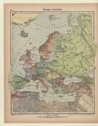 Europa, Staatenkarte