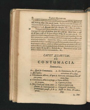 Caput Quartum. De Contumacia.
