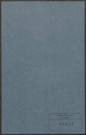 Moriz Aberle (1819-1875). Personalakte des Lehrkörpers : Akte betreffend Moriz Aberle, ordentlicher Professor für Moral und Exegese des Neuen Testaments