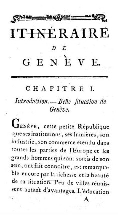 Itineraire de Genève