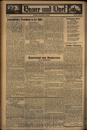 Zweite Ausgabe vom Samstag, den 15. Februar 1936.