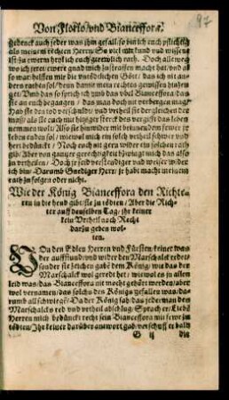Wie der König Bianceffora den Richteren in die hend gibt/ ...