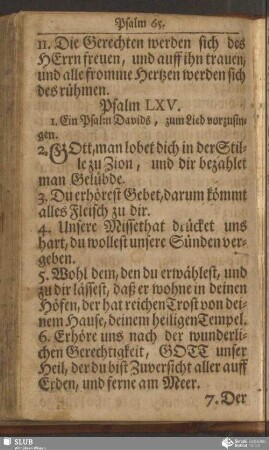 Psalm LXV