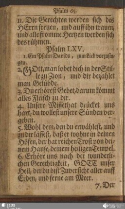 Psalm LXV