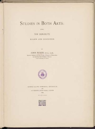 Studies in both arts: beeing ten subjects, drawn and described