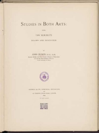 Studies in both arts: beeing ten subjects, drawn and described