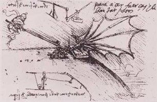 Flugzeugstudie, Leonardo da Vinci