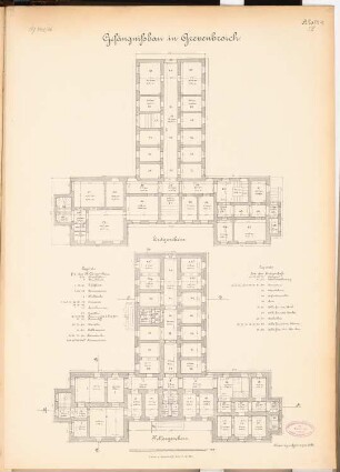 Gefängnis, Grevenbroich: Grundrisse KG und EG