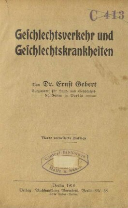Geschlechtsverkehr und Geschlechtskrankheiten