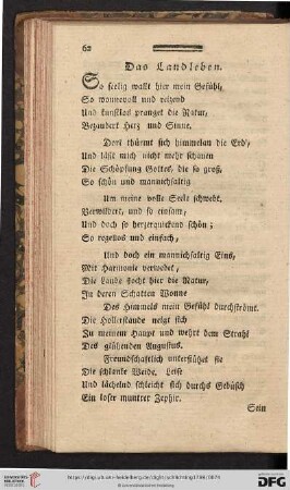 Das Landleben