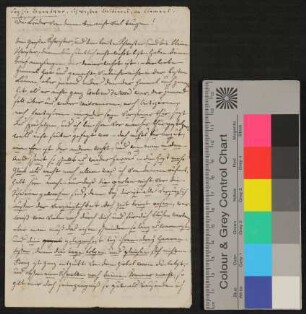 Brief von Sophie Brentano an Clemens Brentano