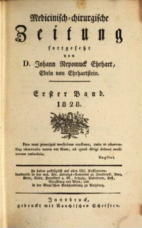Medicinisch-chirurgische Zeitung. 1828, 1
