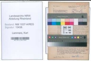 Entnazifizierung Karl Lammers , geb. 00.00.0000 (Malermeister)