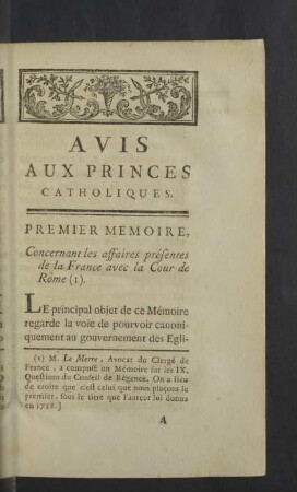 Premier Memoire