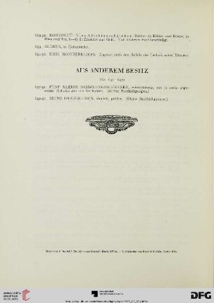 Aus anderem Besitz (Nr. 637-647)