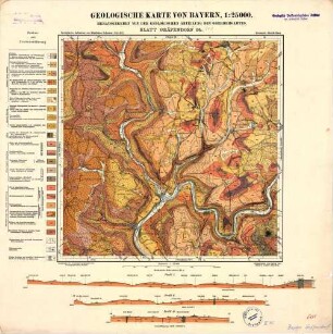 64 Gräfendorf, Geologische Karte von Bayern, 1:25000