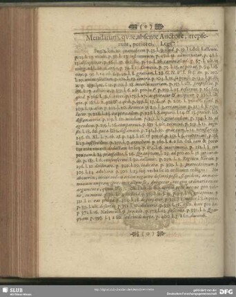Mendarum, quae, absente Auctore, irrepserunt, potiores