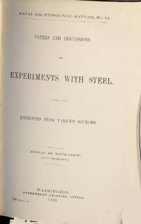 Professional papers. 14. 1883