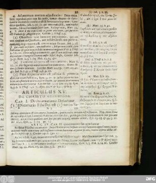 Articulus XV. De Christo [...].