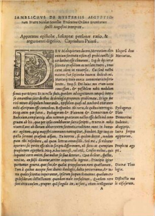 De mysteriis Aegyptiorum liber