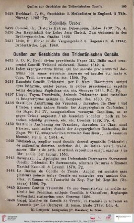 Quellen zur Geschichte des Tridentinischen Concils (Nr. 4333 - 3478)