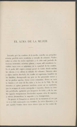 El alma de la mujer