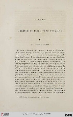 10: Recherches sur l'histoire de l'orfèvrerie française, [3]