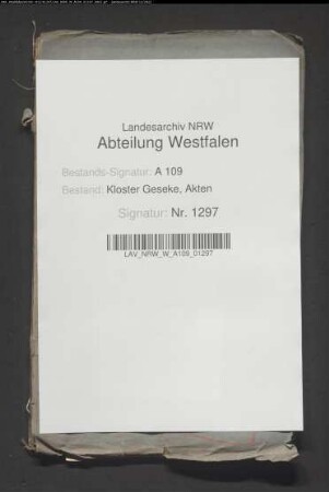Verzeichnis rückständiger Pacht von stiftischen Memorienländereien, besonders der Thomas-Memorie.