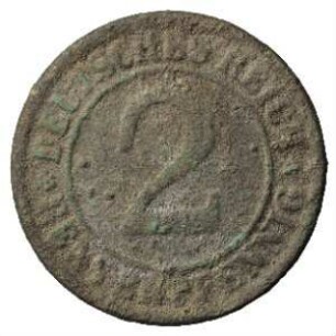 Fundmünze, 2 Rentenpfennig, 1923