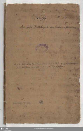Steig empor o glühender Gesang - Mus.4686-E-504 - Mus.4686-E-504a : B, Coro, orch