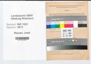 Entnazifizierung Josef Reyven , geb. 01.10.1886 (Kassenbeamter)