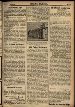 Zweite Ausgabe vom Mittwoch, den 03. Januar 1934.
