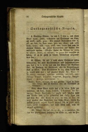 Orthographische Regeln.