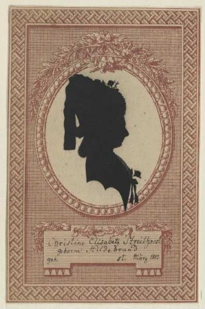 Bildnis des Christine Elisabeth Streithorst, geb. Hildebrand