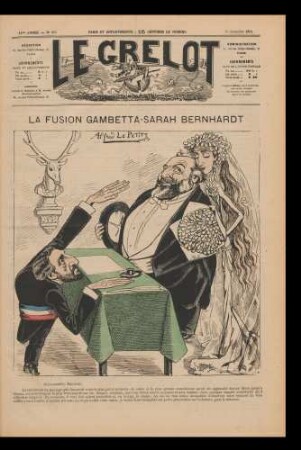 La fusion Gambetta - Sarah Bernhardt