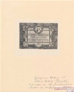 Foto des Epitaphs vom Grab des Albert Christoph Reindel