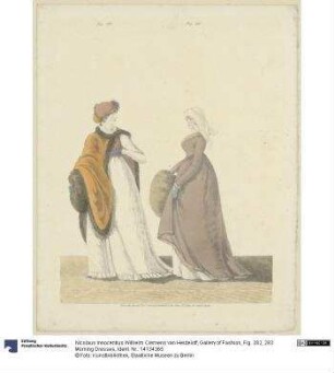 Gallery of Fashion, Fig. 282, 283: Morning Dresses