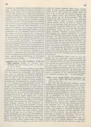 93-94 [Rezension] Engelhardt, Hans, Der theologische Gehalt der Biblia Pauperum