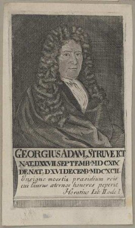Bildnis des Georgius Adam Struve