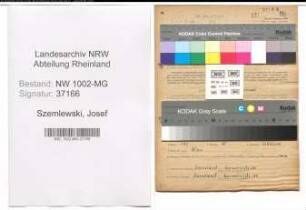 Entnazifizierung Josef Szemlewski , geb. 16.06.1905 (Fahrer)
