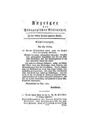 Anzeigen der Pädagogischen Bibliothek
