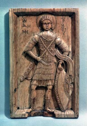 Reliefplatte des heiligen Demetrius
