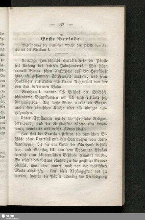 Erste Periode